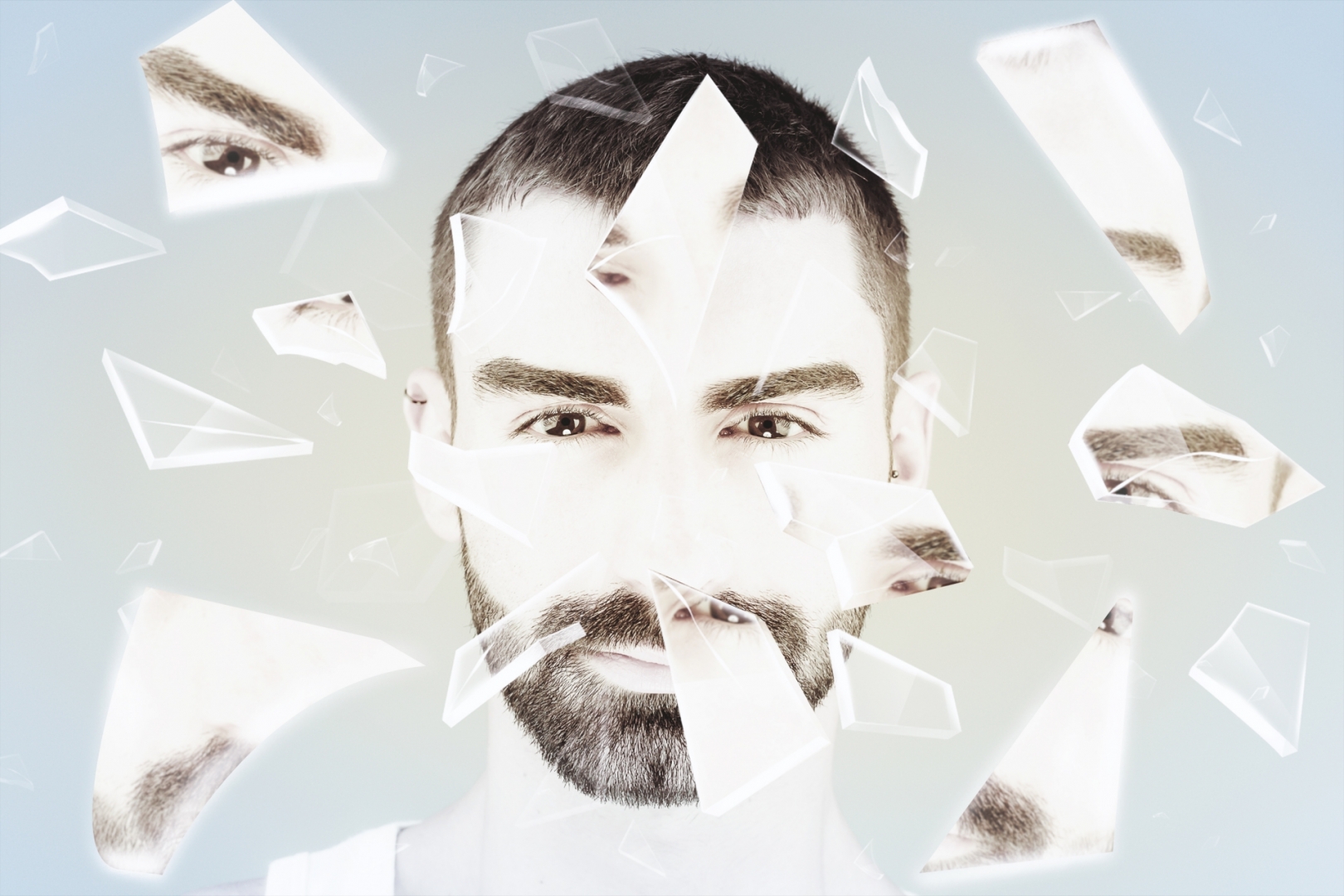 27 broken glass photo effect
